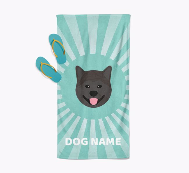 Personalised Pool Towel with {breedFullName} Icon